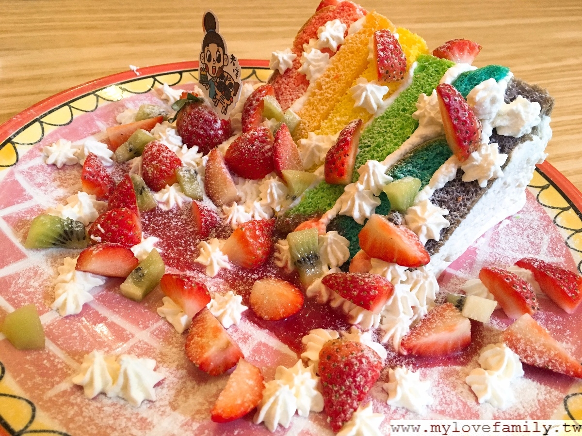 彩虹雲朵蛋糕
